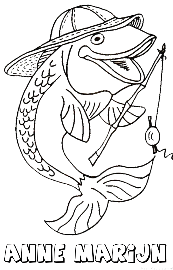 Anne marijn vissen kleurplaat